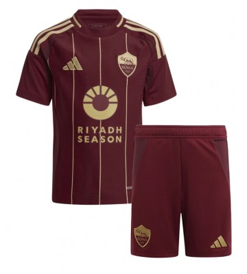 AS Roma Primera Equipación Niños 2024-25 Manga Corta (+ Pantalones cortos)